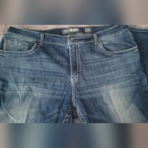 BKE Dark Blue Straight Leg Jeans